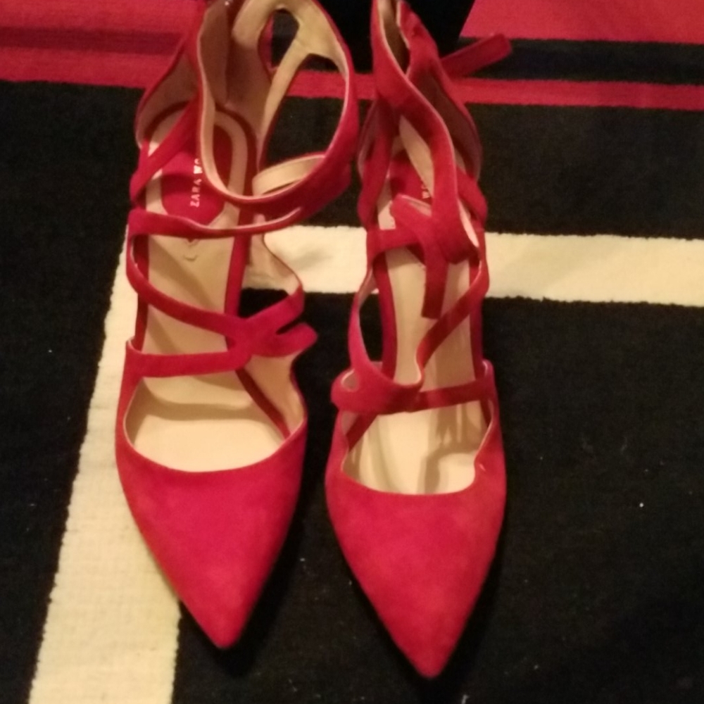 Zara zip up pumps
